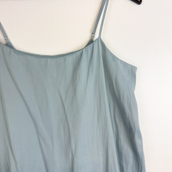 Intimately Free People Layered Cami Tank Top Satin Light Blue - Size S - Picture 2 of 9